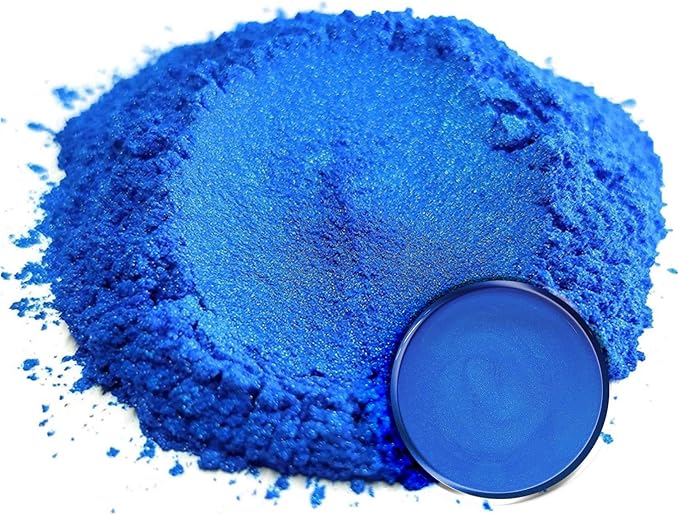 Eye Candy Pigments Blue Mica Pigment Powder Set P - Mica Powder for Epoxy Resin Art - Woodworking - Cosmetic Grade Mica Powder - Bath Bombs - Pigment Powder Variety Pack - 50g - Non-Toxic - Skin Safe