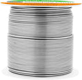 Mandala Crafts 22 Gauge Anodized Aluminum Craft Wire for Jewelry Making - 100 FT Colored Flexible Gray Wire - Bendable for Bonsai Armature Crafting Sculpting