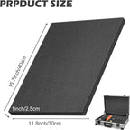 DECOHS 6 PCS Polyurethane Foam Sheet-16x12x1 Inch Cuttable Foam Inserts for Cases-Packing Foam Pads for Toolbox Camera Storage and Crafts