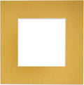 6x8 Mat for 8x10 Frame - Precut Mat Board Acid-Free Metallic Gold 6x8 Photo Matte Made to Fit a 8x10 Picture Frame, Premium Matboard for Family Photos, Show Kits, Art, Picture Framing, Pack of 1 Mat