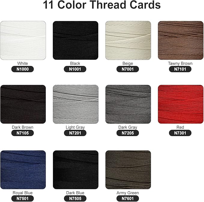 Extra Strong Bonded Nylon Thread #138 Tex135 – 16 OZ, 3000yds, Versatile Stitching Solution for Leather, Upholstery, Canvas Repair and More (Light Gray)