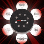 50PCS 5 inch Silicon Carbide Sanding Discs 6000 Grit, Wet Dry Orbital 5 Sander Hook and Loop Sandpaper Disc Ultra Fine Grit, Best for Metal,Automotive Precision Polishing