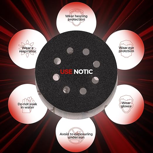 100PCS 5 inch Silicon Carbide Sanding Discs 240 Grit, Wet Dry Orbital 5 Sander Hook and Loop Sandpaper Disc, Best for Metal,Automotive,Wood Polishing