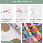 Artvxeay Stamped Cross Stitch Kits Beginners Full Range of Embroidery Starter Kits for Adults Printed Cross Stitching DIY Needlepoint Kit 11CT - (Night View 18x18 inch)