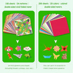 308 Sheets Origami Paper Kit, 5.5inch Craft Origami Set for Kids Ages 5-12, with 54 Patterns & Guiding Book for Beginners, Art Projects for Children Adult, Birthday Christmas Gifts for Boys&Girls