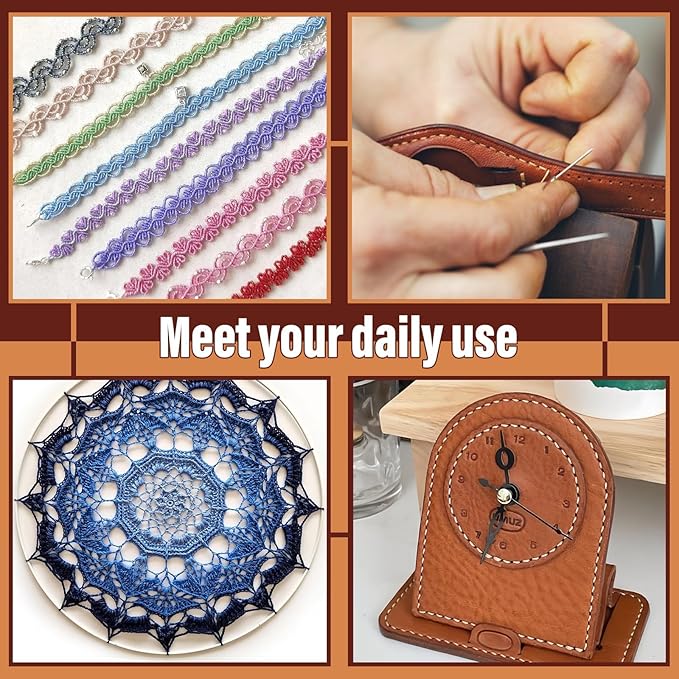 0.8 mm Leather Sewing Thread, 16 Colors 32 Yards Waxed Thread, Round Waxed Thread,Wax String for Bracelet Making, Sewing Stitching, Braiding, Beading, Bookbinding