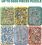 16.9" x 12" Extra-Large Puzzle Sorting Trays Stackable, 6 Pack Puzzle Sorter for Sorting 2000/3000/5000 Puzzle Pieces