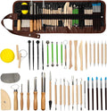 42 PCS Clay Tool, Clay Sculpting Tools Kit, Pottery Tools Can be Used for Stippling, Carving, Molding, and Shaping Clay Crafts, for Beginners, Hobbyists, Artists