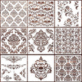 Damask Stencils for Walls 12inch Damask Stencil Large Texture Stencils Mixed Medium Layering Templates for Painting on Wood Furniture Canvas Paper Fabric