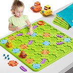 Brain Stem Activity Logic Kits, Board Teaser Games & Puzzles Toys with 200+ Challenges, 4 Difficulty Levels for Kids Ages 3-10, Educational Learning Maze Games for Toddlers