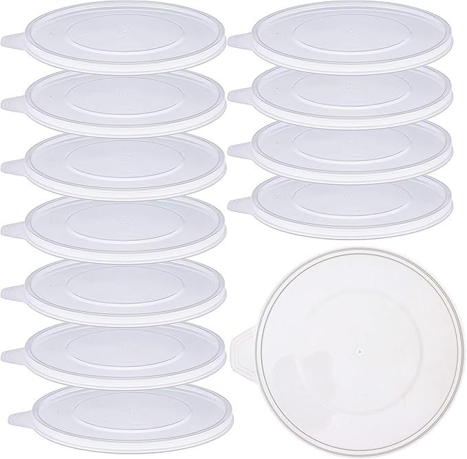Pouring Masters 12-Pack Mixing Cup Lids for 64 Oz (2000ml) Graduated Plastic Measuring Cup Lids - Storage Seal Top for Pouring Masters Automotive Paint Mixing Cups, Epoxy Resin, Art Supplies