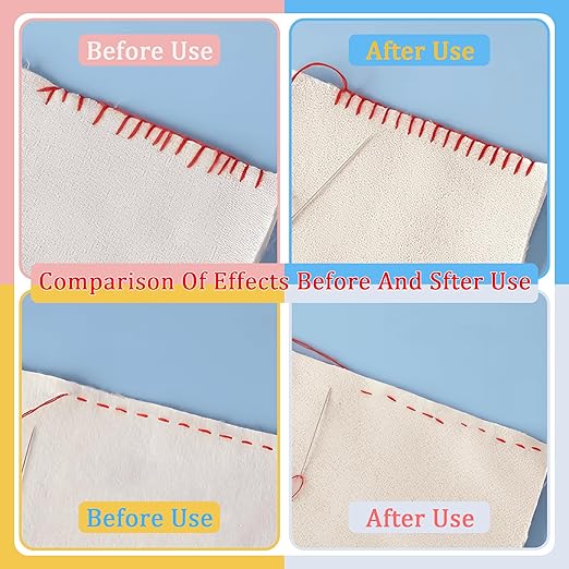 2 PCS 3mm Edge Lock Seam Guide, Mini Sewing Finger Ruler for Hand Sewing, DIY Sewing Kit Tool, Sewing Needle Gauge Measuring Guide, Pink