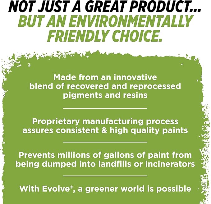 EVOLVE Paint & Primer: Environment-friendly, Low Sheen with One-coat Coverage for Interior & Exterior surfaces (Beach Beige, 1-Gallon)