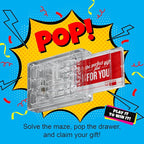 BILZ® Super Maze | Gift Card Puzzle Game for Ages 8+ | Made in USA | Easy Fun Setup | Fits Gift Cards, Cash (Folded), and Notes | Great for Graduations, Christmas, & Birthdays