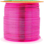 Mandala Crafts 22 Gauge Anodized Aluminum Craft Wire for Jewelry Making - 100 FT Colored Flexible Hot Pink Wire - Bendable for Bonsai Armature Crafting Sculpting
