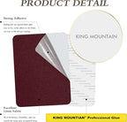 Fine Linen Fabric Patches, Self-Adhesive, Extra Large 12x40 Inch, Multi Color, for Sofa & Clothes Repair (Burgundy)