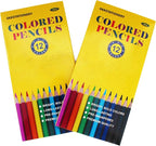 SKKSTATIONERY 144Pcs Colored Pencils, Pre-sharpened, coloring pencils for adults kids Bulk Back to School Supplies For Teachers 12 Colors, 12pcs/box, Total: 144Pcs.