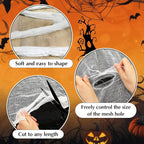 Boao Halloween Cheese cloth 29.92 x 590.55 Inch White Cheesecloth Roll for Crafts Large Cotton Muslin Gauze Fabric for Halloween Outdoor & Indoor Spooky Decoration