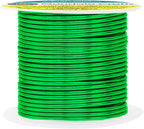 Mandala Crafts 14 Gauge Anodized Aluminum Craft Wire for Jewelry Making - 60 FT Colored Flexible Kelly Green Wire - Bendable for Bonsai Armature Crafting Sculpting