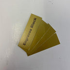 Blank Metal Plates for Laser Engraving - 4 Pack | Aluminum Sheets 0.020" Thick | CO2, Diode, Fiber Laser Compatible | Multiple Sizes & Colors (Gold (engraves black), 1x6.25 inch)