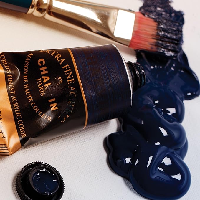 Charvin Extra Fine Professional Artist Acrylic Paint Colors, Nature Themed Hues, 150ml Naples Yellow Deep