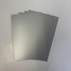 Blank Metal Plates for Laser Engraving - 4 Pack | Aluminum Sheets 0.020" Thick | CO2, Diode, Fiber Laser Compatible | Multiple Sizes & Colors (Silver (engraves black), 1x2 inch)