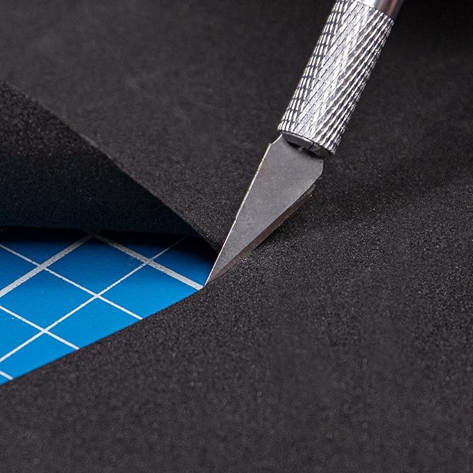 MEARCOOH Black Foam Sheets Crafts 9x12 Inch 2mm Eva Craft Foam Paper for Crafts Project Preschoolers Classroom Scrapbooking DIY Cosplay(10 Sheets)