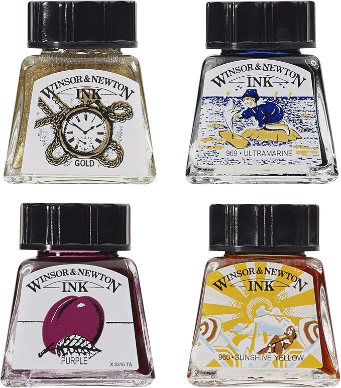 Winsor & Newton Specialty Ink, Black, 14ml Bottle