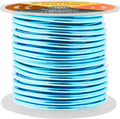 Mandala Crafts 8 Gauge Anodized Aluminum Craft Wire for Jewelry Making - 32 FT Colored Flexible Vivid Sky Blue Wire - Bendable for Bonsai Armature Crafting Sculpting