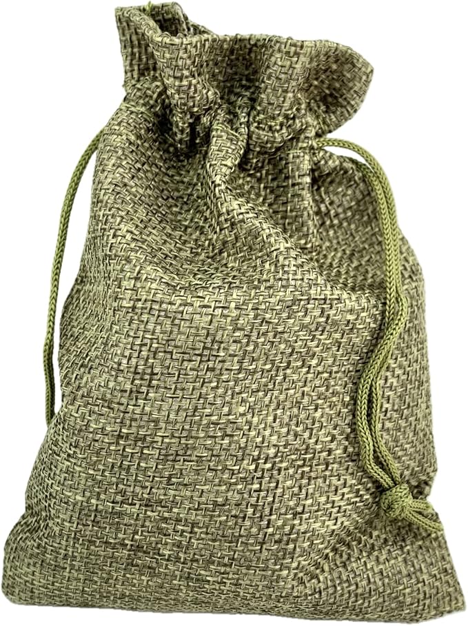 Palmhomee Pack of 25 Burlap Gift Bags with Drawstring Linen Jewelry Pouches Wedding Hessian Jute Bags for Birthday Jewelry and Treat Pouches Party Wedding Favors Gift Art and DIY Craft (4x5.6 Inch,