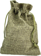 Palmhomee Pack of 25 Burlap Gift Bags with Drawstring Linen Jewelry Pouches Wedding Hessian Jute Bags for Birthday Jewelry and Treat Pouches Party Wedding Favors Gift Art and DIY Craft (4x5.6 Inch,