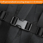 Buckles and Straps Set 1": 6 Yards of Thick Nylon Webbing, 6-Pack Heavy Duty Adjustable Quick Side Release Plastic Buckles, 12 Tri-Glide Slide Clips, Black (1-Inch Combo Set)