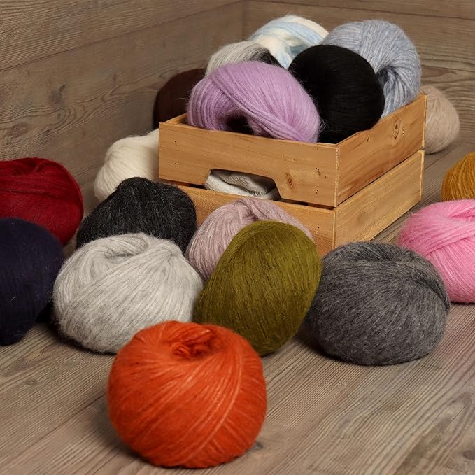 Pullu - Baby Alpaca Merino Wool Yarn Set of 3 Skeins (150 Grams) Worsted Weight - Sourced Directly from Peru - Heavenly Soft and Perfect for Knitting and Crocheting (Leaf Green)