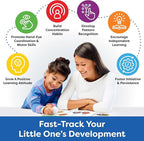 Montessori Preschool Busy Book for Toddlers Ages 3 and Up - Preassembled - Preschool Learning Activities Homeschool Montessori Toys - 3 Year Old Boy Gift - 3 Year Old Girl Christmas Birthday Gift