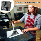 Yeaqee 12 Pcs 12 x 12 Inch Linoleum Block Rubber Carving Block Soft Linocut Blocks Large Linoleum Sheet Unmounted Lino Plates for Engraving Art Project Printmaking Artist Studio Supplies, Gray