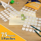 0.99'' Double Sided Sticky Tack, 75pcs Removable Mounting Putty, No Trace Adhesive Putty, TackPutty for Wall Hanging, Crafts, Posters, Picture Classroom Decoration Museum