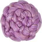 Merino Silk Luxe Tonal Designer Blend. Superfine Merino, Mulberry Silk, Tussah Silk. Top Roving for Spinning or Felting. Pastel Passion 4oz