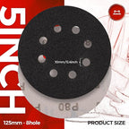 100PCS 5 inch Silicon Carbide Sanding Discs 600 Grit, Wet Dry Orbital 5 Sander Hook and Loop Sandpaper Disc, Best for Metal,Automotive,Wood Polishing