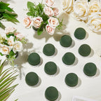 Tessco 24 Pcs Mini Floral Foam Holder Round Floral Foam with Green Arrangement Wire Arrangement Supplies for Table Wedding Wine Bottle Decor