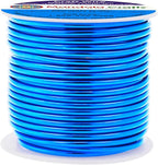 Mandala Crafts 12 Gauge Anodized Aluminum Craft Wire for Jewelry Making - 60 FT Colored Flexible Bondi Blue Wire - Bendable for Bonsai Armature Crafting Sculpting