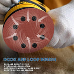 5 Inch 8 Hole Sanding Discs, 150 PCS 120 Grit Hook and Loop Sandpaper, Round Aluminum Oxide Sand Paper Discs for Random Orbital Sander