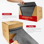 Universal Absorbent Pads Roll | 16"x20" Water Absorbent Mat 100-Pack | Industrial Spill Control for Liquids Leak(24 Gal/Box) | Oil Absorbing Rolls