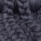 Merino Silk Luxe Tonal Designer Blend. Superfine Merino, Mulberry Silk, Tussah Silk. Top Roving for Spinning or Felting. Moon Shadow 4oz