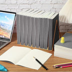 Handepo 100 Pack Composition Notebooks A5/A6 Ruled Lined Composition Kraft Notebooks Bulk Soft Cover Journals Travel Diary Memo for Students Classroom Office Supplies(A5,Gray)