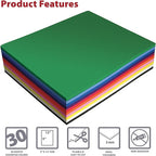 Better Office Products 30 Pack EVA Foam Sheets, 9 x 12 Inch, Assorted Colors (10 Colors), 2mm Thick, for Arts and Crafts, 30 Sheets