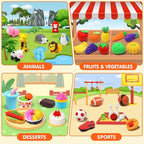 100 Pack Animal Erasers Desk Pet for Kids 3D Puzzle Pencil Eraser Take Apart Bulk Treasure Box Toy for Classroom School Prize Kids Party Favors Back to School Supplies Goodie Bag Stuffers Gift(Random)
