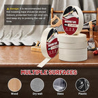 RED WOLF 3 Pack Masking Tape 0.7" x 60 Yards, General Purpose for Painting Arts Crafts Label Car Painting, Sharp Paint Line No Residue Painters Tape White Beige Crepe Paper Tape Heat Resistance