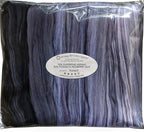 Merino Silk Luxe Tonal Designer Blend. Superfine Merino, Mulberry, Tussah Silk. Top Roving for Spinning or Felting. Nightfall 5oz