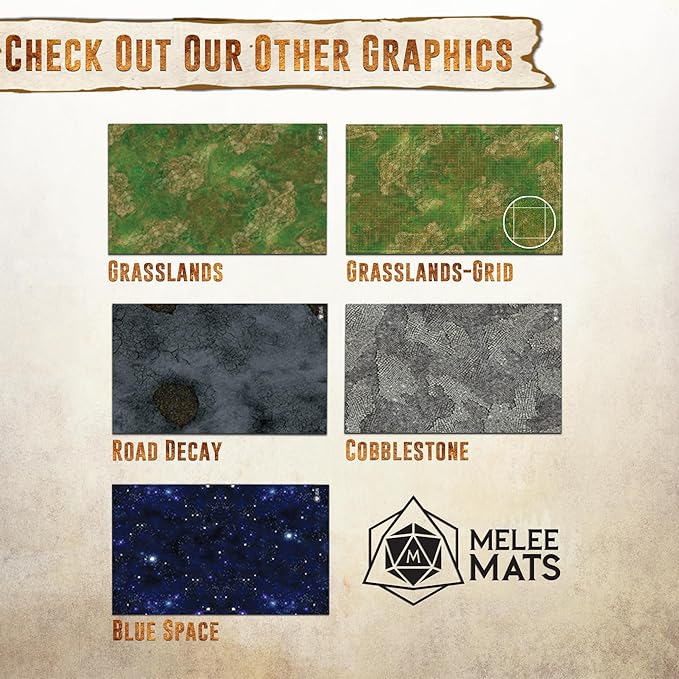 Battle Game Mat for DND - [48" x 72"] Wargaming Tabletop Map - Gaming Board for Warhammer 40k, Dungeons and Dragons, Wargame RPG - Vinyl Gaming Jungle Terrain