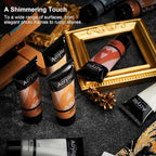 AUREUO Penny Copper Acrylic Paint, 4 Fl Oz / 120ml Single Tube, Rich Pigment Art Craft Paints for Canvas, Rocks, Wood, Ceramic, Fabric - Art Supplies for Beginners, Professionals, Artists